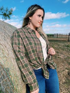 Olive Flannel